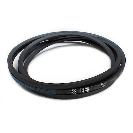 D&D 3V1400 Wedge V-Belt, 140 in Outside Length, 3/8 in Top Width, 5/16 in Thickness, 1 Ribs 3V1400
